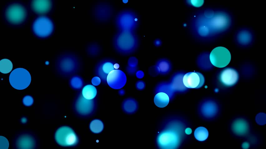 Abstract Motion Background - Blue Bokeh