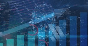 Data loading visuals overlaying analyst avatar charts growing globe emerging showing business data. Analytics, dashboard, silhouette, visualization, bar, pie, world - Powered by Shutterstock - Get 15% off with code: PIKWIZARD15