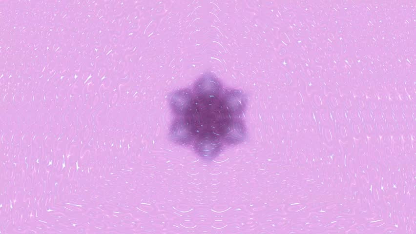 Blurry purple object floating on rippled water
