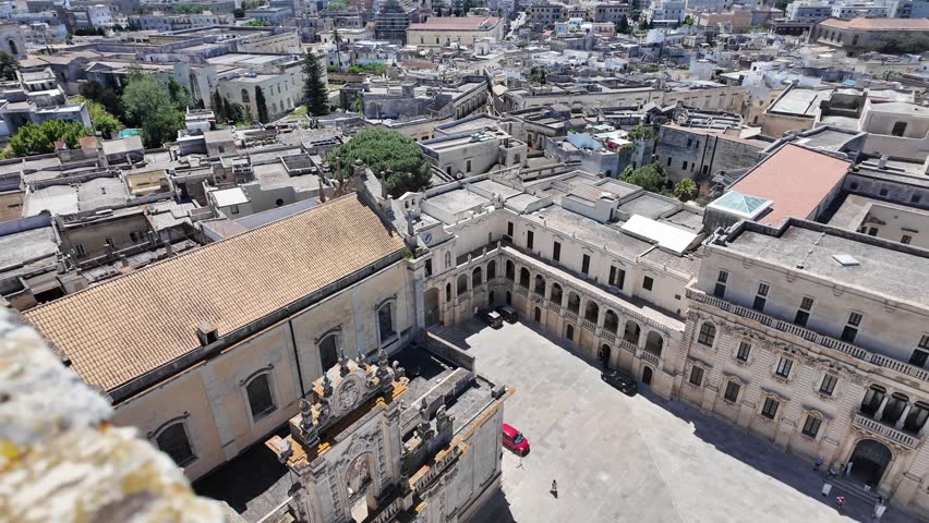 Amazing view of The Old town of Lecce, Apulia Region, Italy
