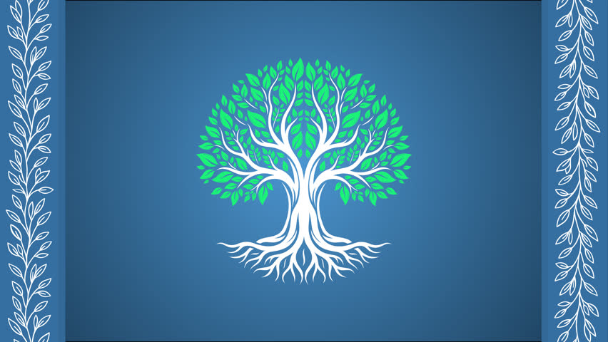 6-second seamless looping 4K animation (3840x2160) of a green tree of life symbolizing sustainability, growth, and environmental balance. High-quality MOV file with sharp details and clean design, ideal for eco branding, wellness projects, organic businesses, environmental campaigns, and corporate sustainability presentations.