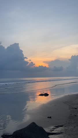 Sunset sky on the beach