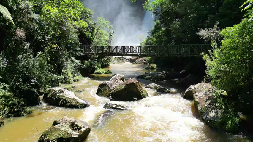 Bridal Veil Waterfall in Doutor Pedrinho