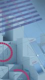 Animation of data processing over digital city. Global business and digital interface concept digitally generated video. - Powered by Shutterstock - Get 15% off with code: PIKWIZARD15
