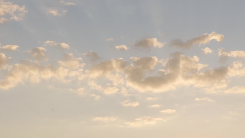 Clouds on the Sky in Dusk on a Beautiful Summer Day.