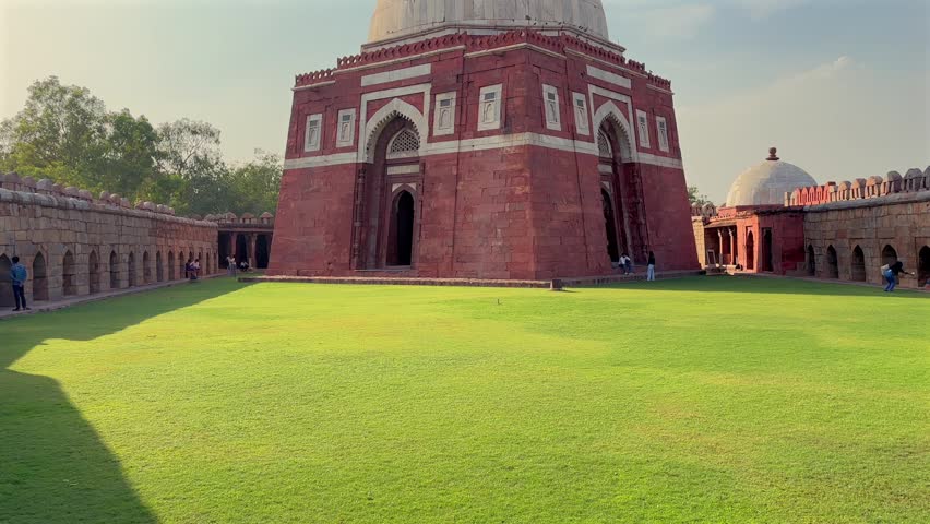 Tomb of Ghiyasuddin Tughlaq in Delhi India Medieval Architecture Landmark