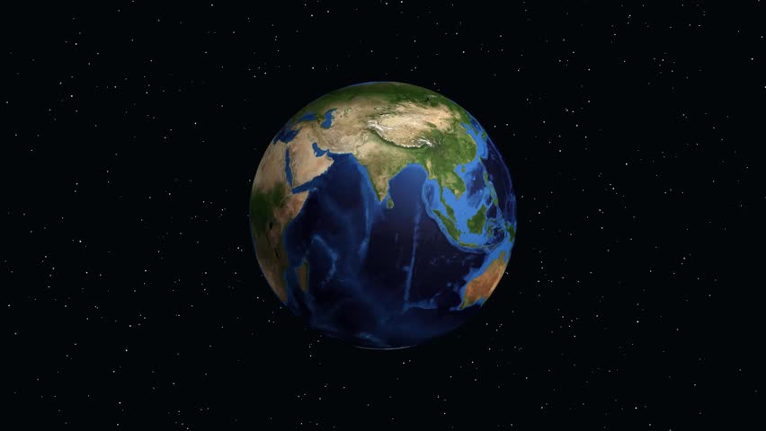 A digital animation zooms from deep space into the coastal city of Jaboatao, Brazil