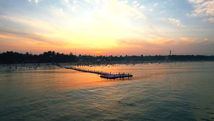 Malpe, Udupi, Karnataka, India - 11 January 2024
Malpe, Beach Floating Bridge, Malpe, Udupi