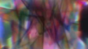 Abstract prismatic glass blur with warm amber, pink and cyan chromatic refractions, soft stained crystal facets and dreamy holographic distortion, atmospheric layered texture with glossy translucent depth creating an elegant futuristic abstract background - Powered by Shutterstock - Get 15% off with code: PIKWIZARD15