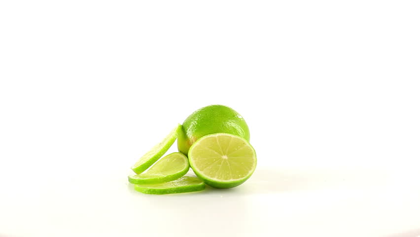 Limes cut in half