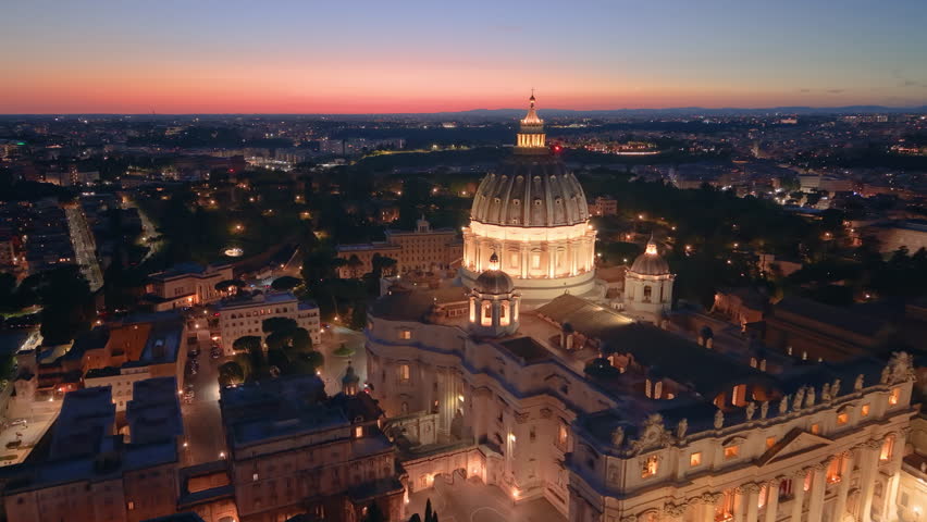 Aerial city view St. Peter