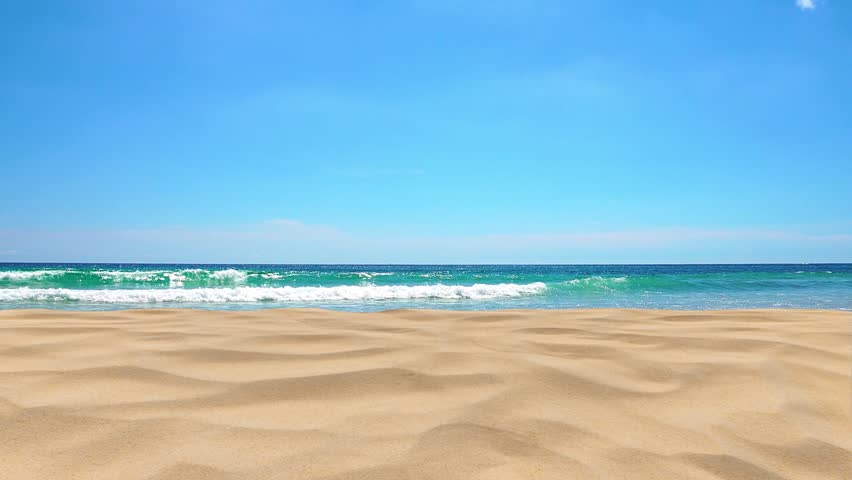 sand beach blue sky sea landscape travel summer
