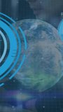 Animation of data processing over caucasian man and globe. Global business and digital interface concept digitally generated video. - Powered by Shutterstock - Get 15% off with code: PIKWIZARD15