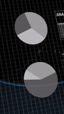 Vertical video: HUD updating after sun glare, showing rising bars, scrolling code, aiding analysis. Space, earth, horizon, analytics, data, visualization, vertical video - Powered by Shutterstock - Get 15% off with code: PIKWIZARD15