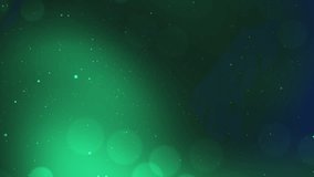 Green Bokeh Background with Floating Particle Sparkles, Teal Emerald Gradient with Out of Focus Circles, Soft Mint Glowing Dust Motion Graphics, Abstract Futuristic Nature Concept Backdrop. - Powered by Shutterstock - Get 15% off with code: PIKWIZARD15
