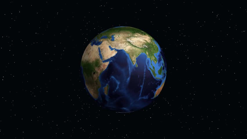 Digital globe rotates and zooms from space into Wuxi China with data overlay information