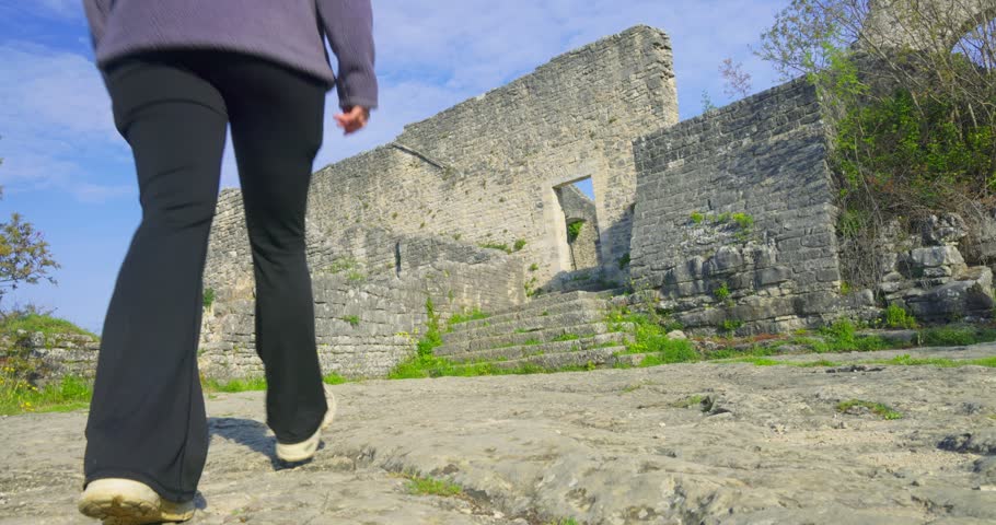 Dvigrad medieval castle ruins in Istria, Croatia