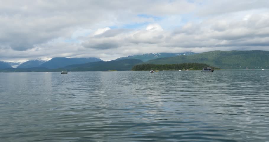Landscape in summertime around Juneau, Alaska.