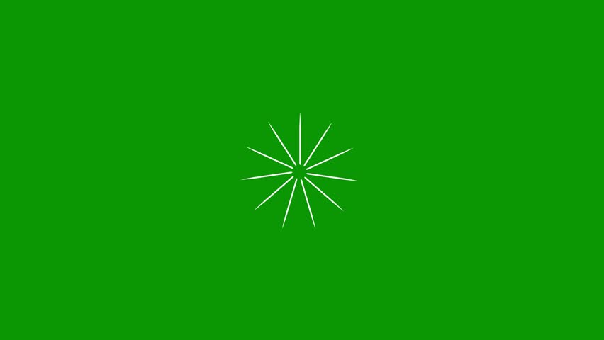Circles fireworks explosion line shape blast. line circle animation explosion circle, burst, green background. Cartoon flat vector random explosion. Pop-up line animation,4k video.