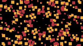 Abstract 3D Motion Background of Red and Orange Cubes Flying Through Space towards Camera - Powered by Shutterstock - Get 15% off with code: PIKWIZARD15