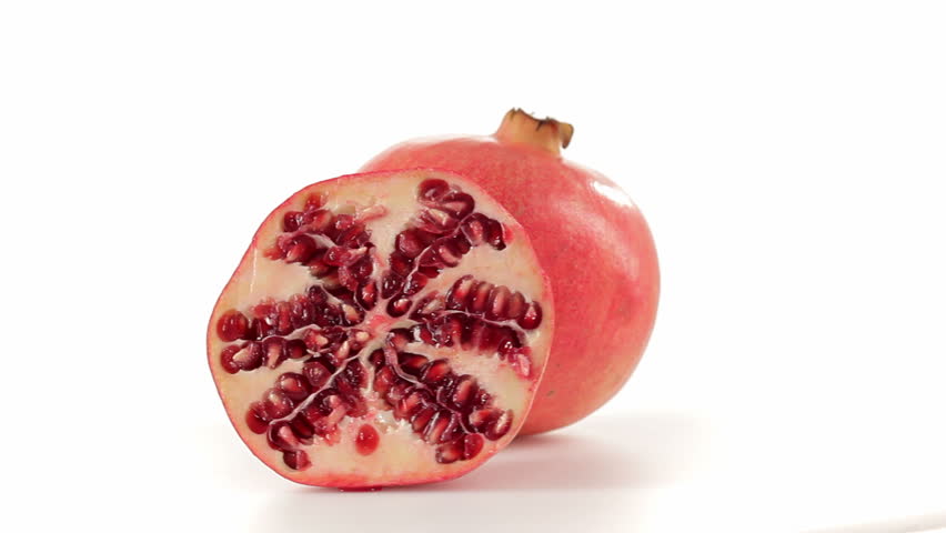 Pomegranate front view