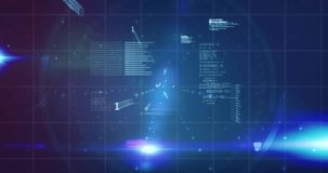 Data feed spawning metric bubbles over analytics grid, clustering and highlighting line chart peaks. Dashboard, holographic, business, visualization, tech, interactive, icons - Powered by Shutterstock - Get 15% off with code: PIKWIZARD15
