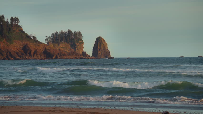 Sunset at First Beach near La Push, Washington