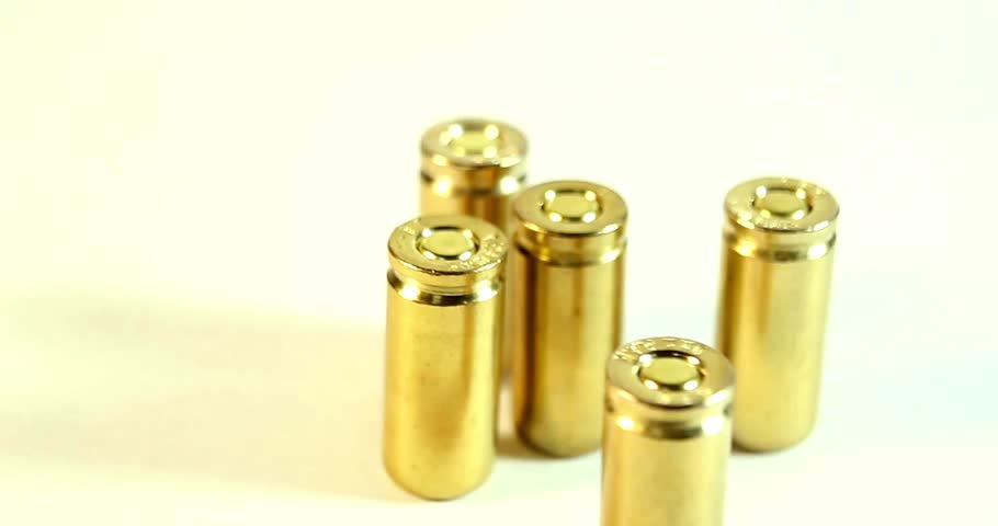 Bullet Pile Closeup Bullets Shells Drop Military concept military defense police or hunting ammo. Close up shell Gun ammunition