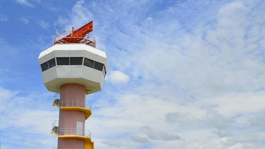 radar tower communication and nice sky