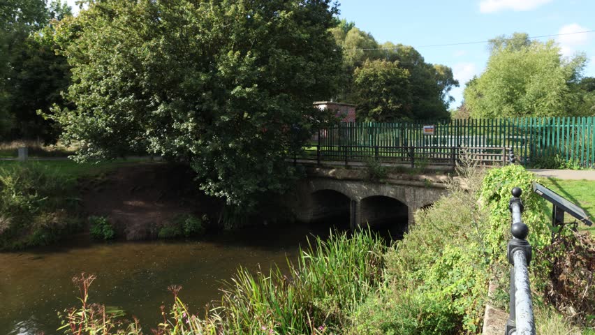 Site of Watermill at Admirals Park, Chelmsford, Essex, UK