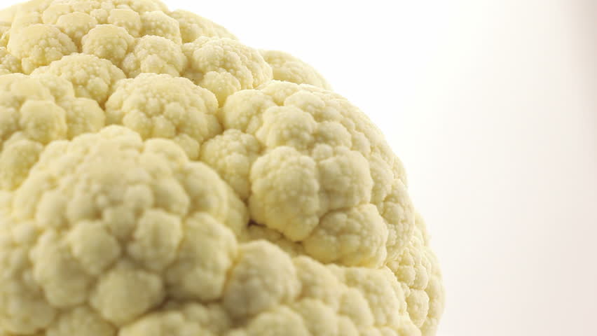 Cauliflower close up front view
