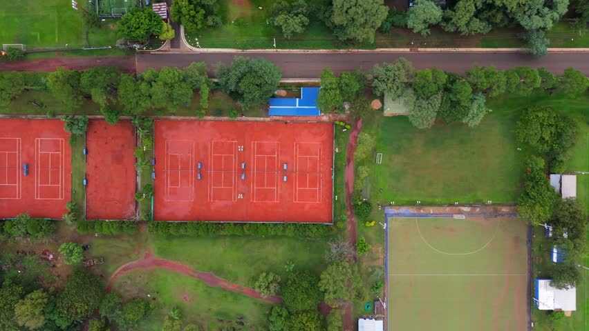 Multi-Sport Complex with Tennis Courts Soccer Field and Community Outdoor Recreation Infrastructure