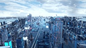 3D Animation Digital Smart City Network Made with C4D and After Effects - Powered by Shutterstock - Get 15% off with code: PIKWIZARD15