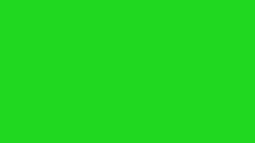 Animated Arrow Pointing Upwards on a Green Screen Background