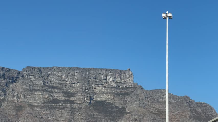 Table Mountain on a sunny summers day in Cape Town, South Africa.