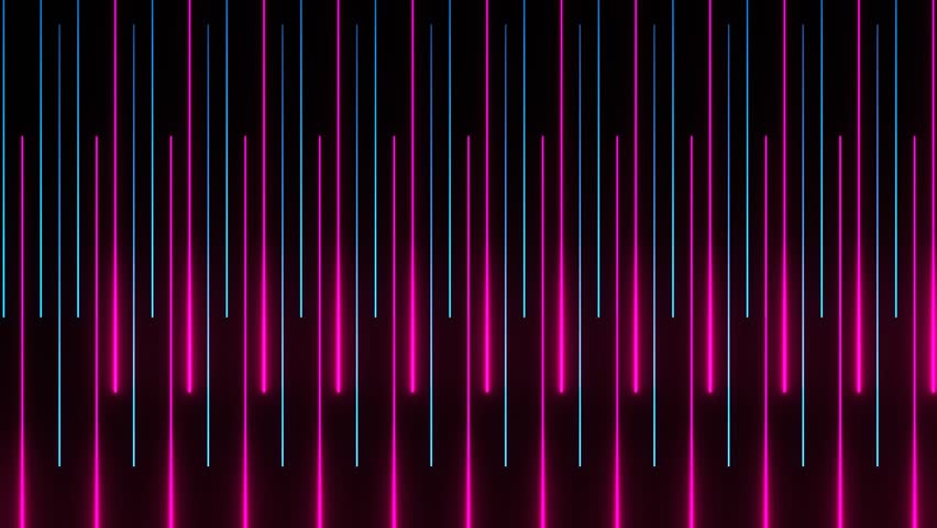 Blue and Pink Minimal Cyberpunk Pattern Neon Rods Background VJ Loop