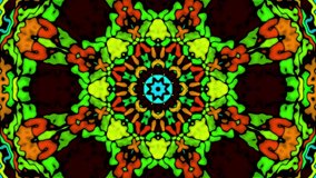 Vibrant motion graphic featuring colorful neon light stained glass patterns with shifting kaleidoscope symmetries. - Powered by Shutterstock - Get 15% off with code: PIKWIZARD15