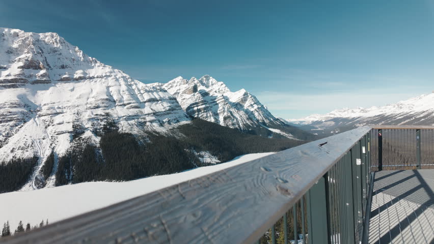 Peyto Lake in Winter, Banff National Park, Alberta, Canada