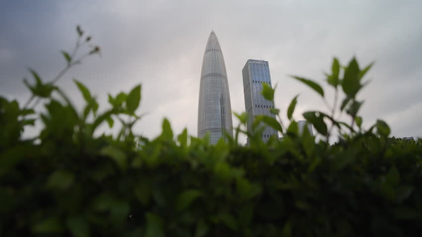 China Resources Tower, Urban Skyline and Buildings Around Talent Park, Shenzhen