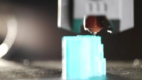 3D printing technology during prototype creation on a printer. High quality 4k footage - Powered by Shutterstock - Get 15% off with code: PIKWIZARD15