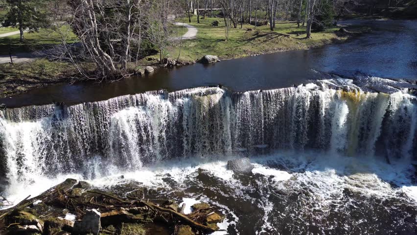 Estonian spring waterfall at Keila-Joa