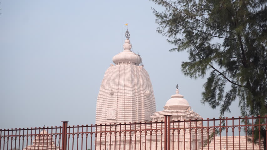 Beautiful Indian Temple in white.