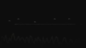 Audio waveform and financial data visualization. Audio waveform green area graph. Audio waveform for sound frequency analysis and economic metric tracking animations. - Powered by Shutterstock - Get 15% off with code: PIKWIZARD15