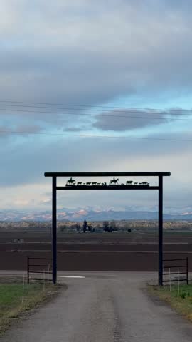 A view of the mountains from a ranch in Idaho