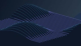 Abstract 3D wireframe topographic landscape with glowing neon lines on dark background representing data visualization and digital technology. A futuristic 3D digital landscape featuring cyan and purple neon lines forming wavy hills. High-contrast abstract visualization of big data connectivity and technology. - Powered by Shutterstock - Get 15% off with code: PIKWIZARD15