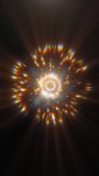 Colorful radial light burst with rainbow particles and glowing center, creating an abstract cosmic background with prism energy. - Powered by Shutterstock - Get 15% off with code: PIKWIZARD15