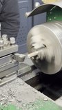 Turning Metal Rod For Threading  - Powered by Shutterstock - Get 15% off with code: PIKWIZARD15
