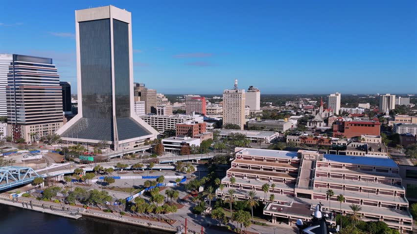 Aerial view of Jacksonville Florida