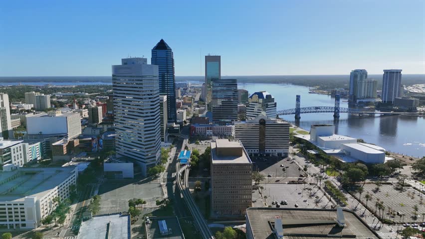 Aerial view of Jacksonville Florida