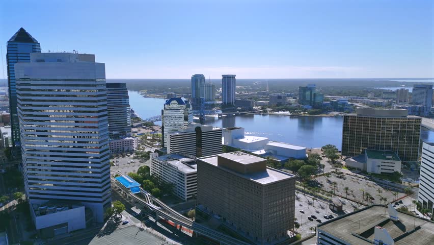 Aerial view of Jacksonville Florida